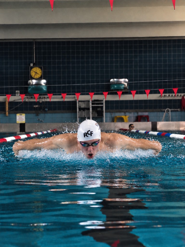 Swimming, butterfly at Racing Club de France