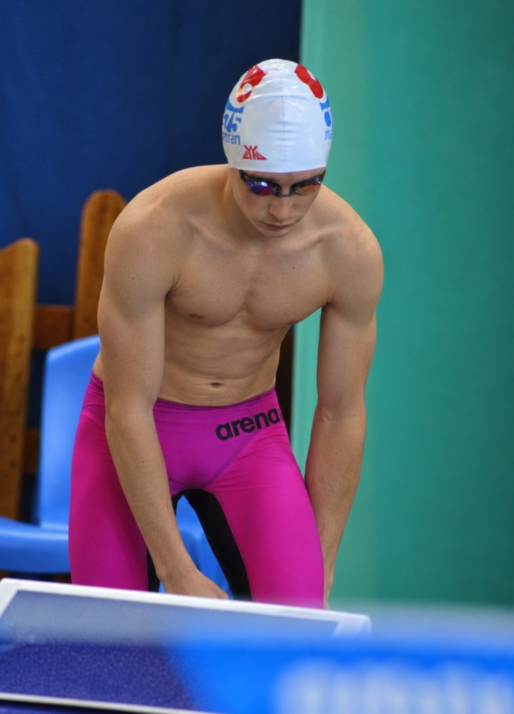 Swimming, pre-race focus